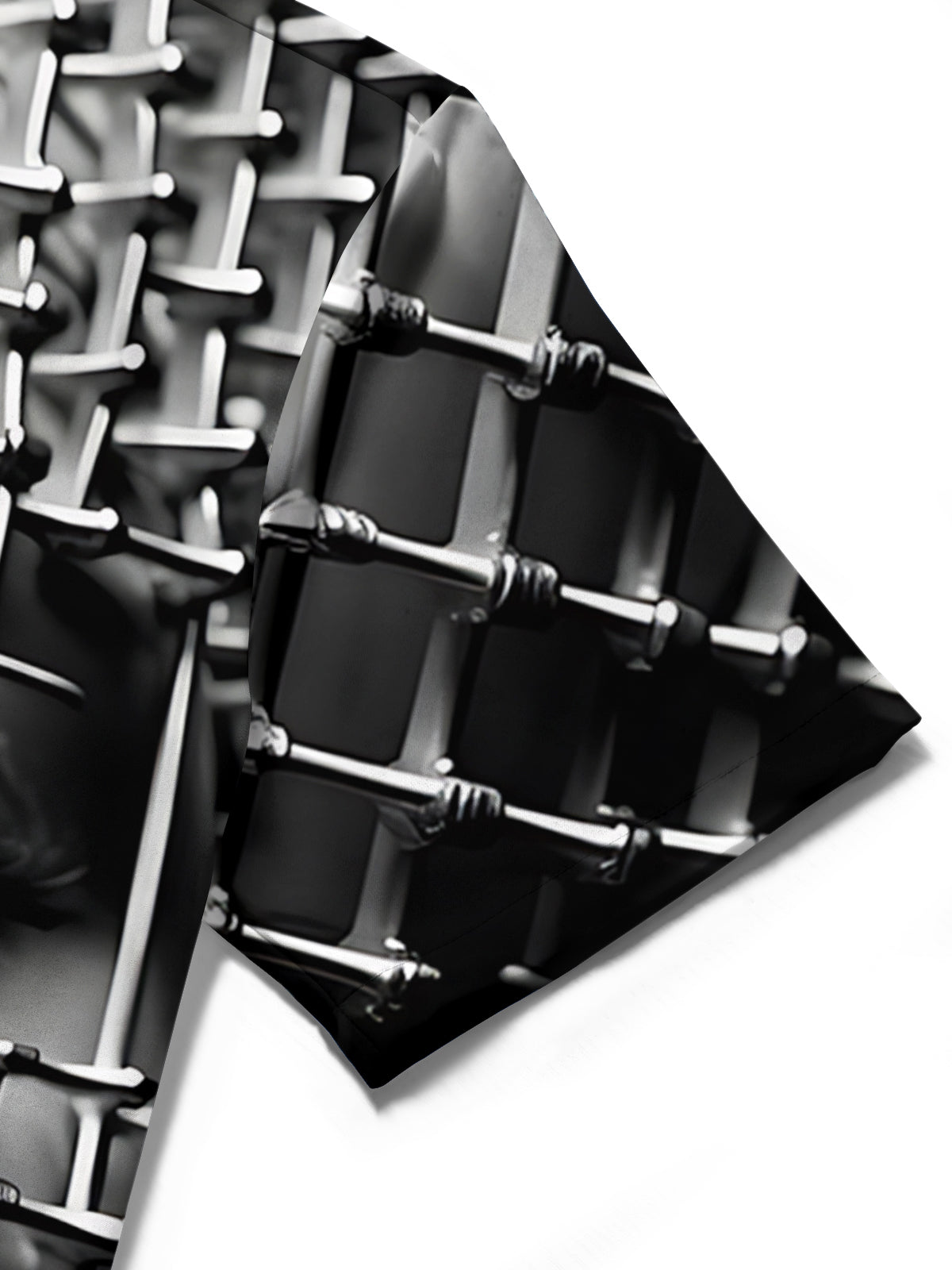 Face Art Print Men's Pocket Short Sleeve Shirts