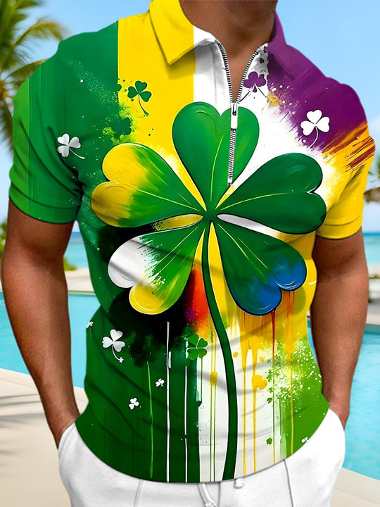 men's tie dye shirt front view