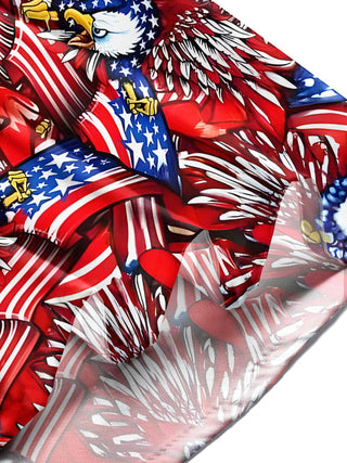 men's eagle print shirt Independence Day
