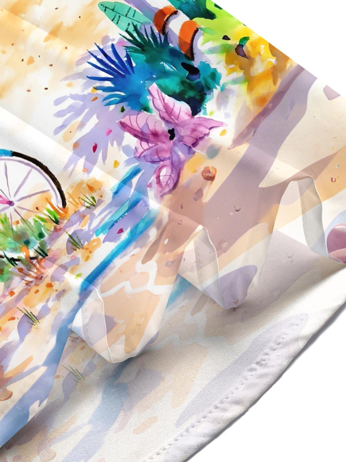 Hawaiian Print Men's Pocket Short Sleeve Shirts