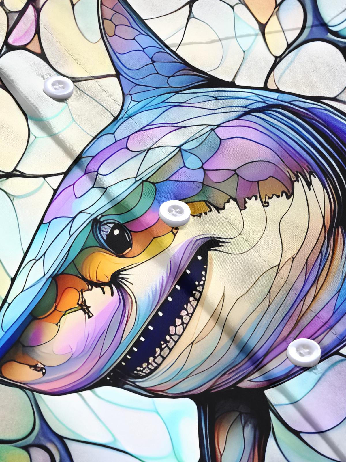 Shark Men's Pocket Short Sleeve Shirts