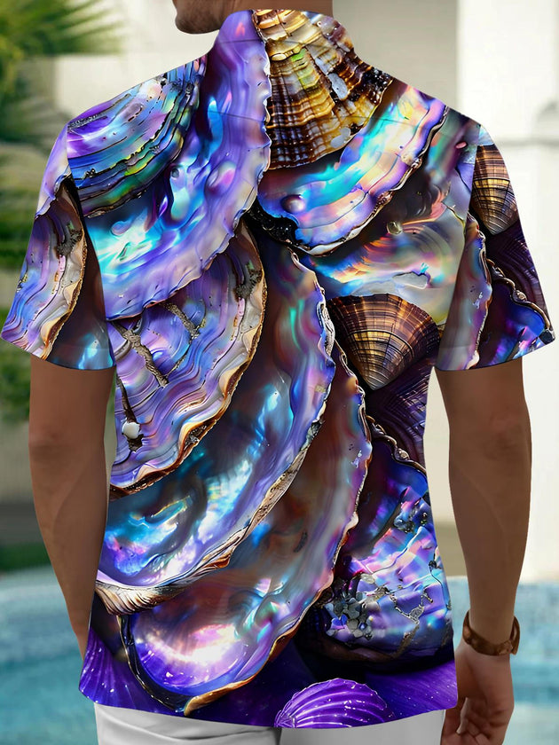 men's aloha shirt back view
