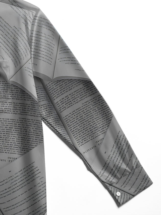 men's printed shirt close-up full sleeve