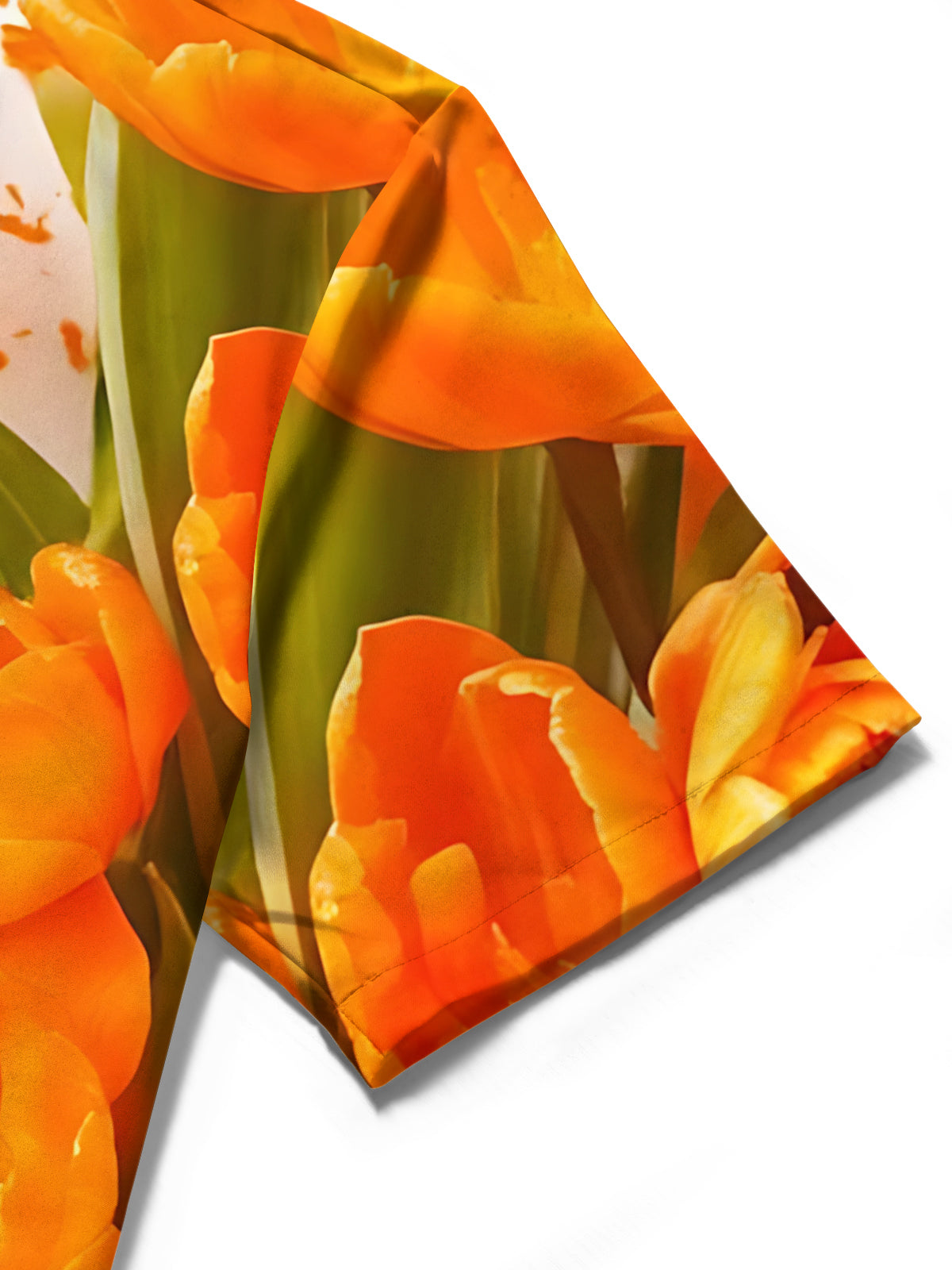 Floral Print Men's Pocket Short Sleeve Shirts