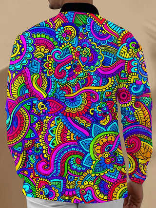 men's tye dye shirt back view