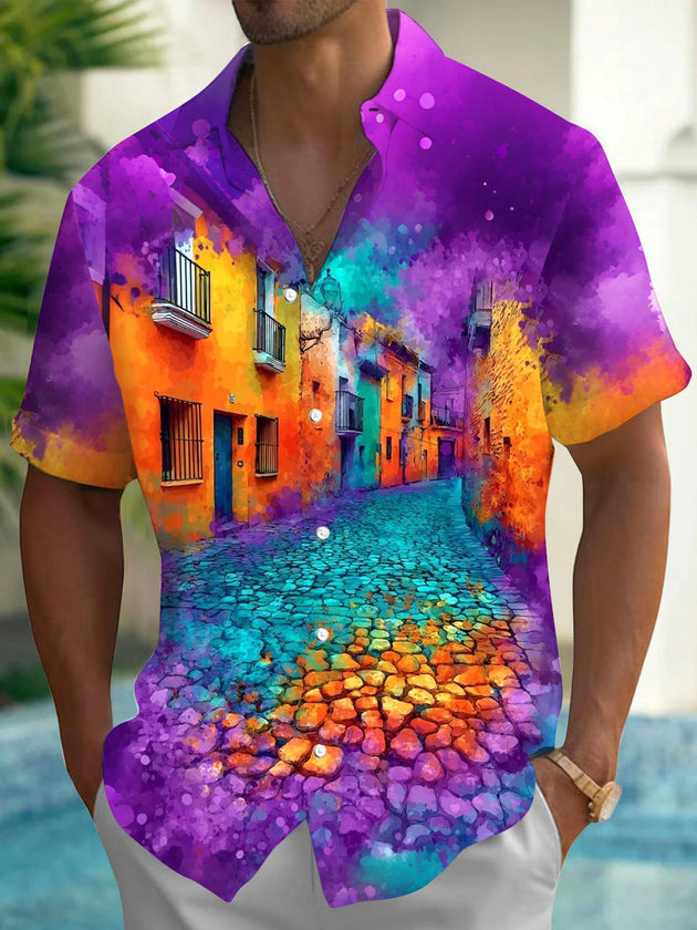 men's shirt front view