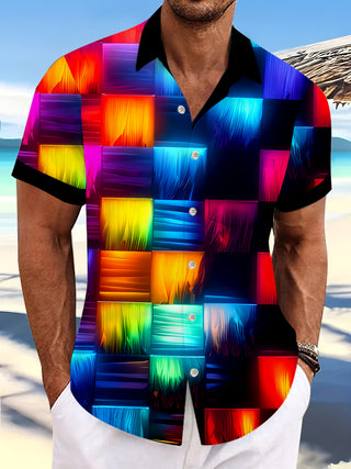men's tie dye shirt front view
