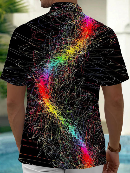 men's tye dye shirt back view
