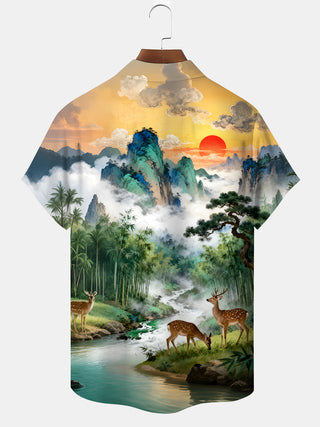 men's pocket shirt back view
