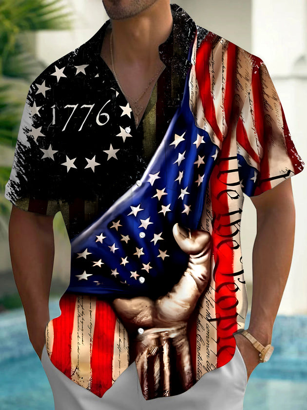 men's shirt front view Independence Day
