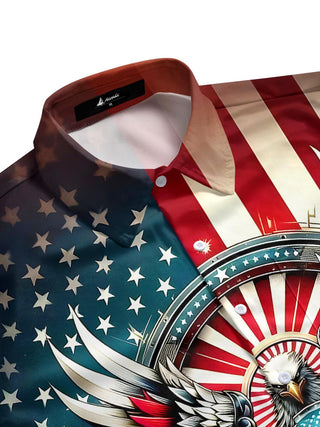 men's American eagle shirt side view
