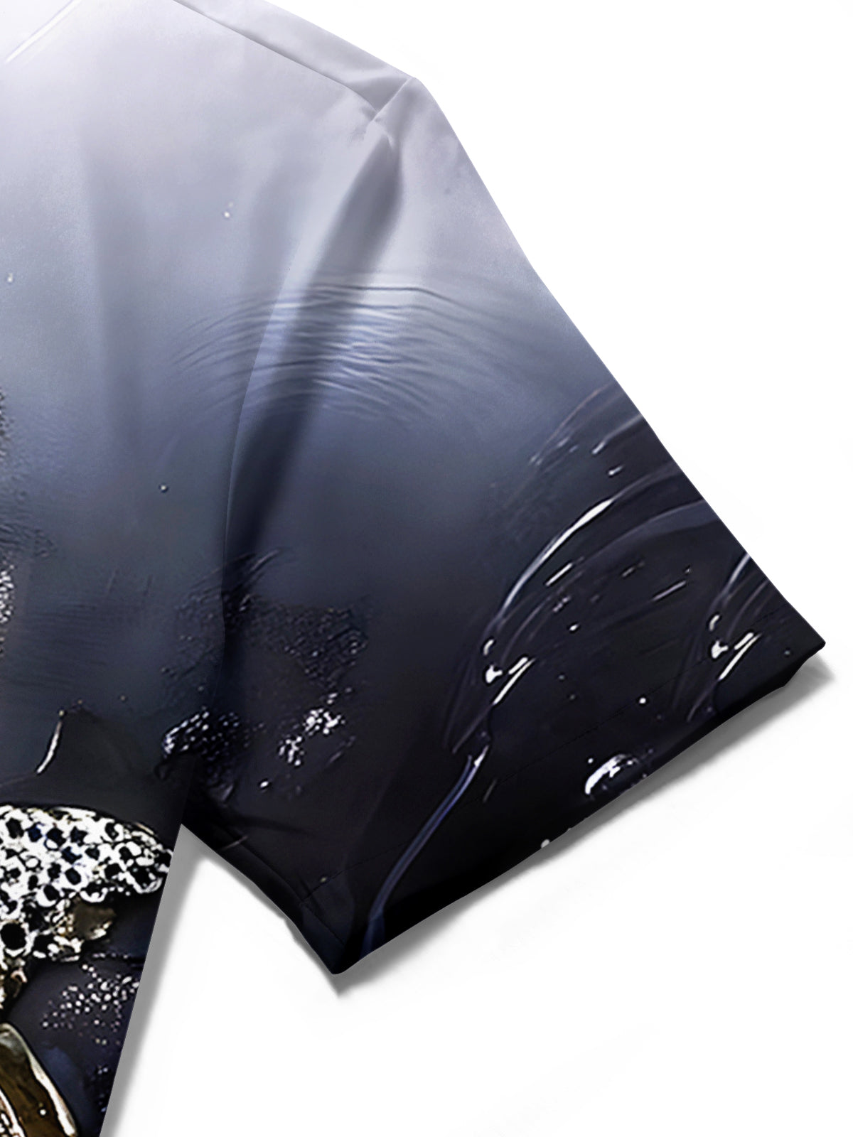 men's Hawaiian shirt close-up short sleeve