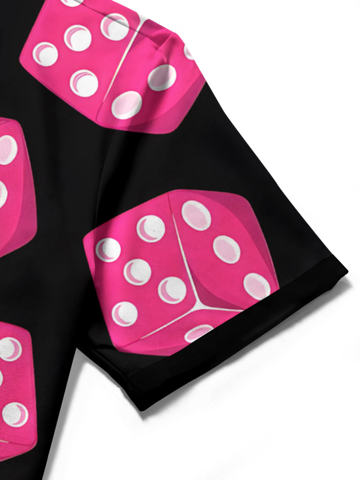 Dice Print Men's Pocket Short Sleeve Shirts