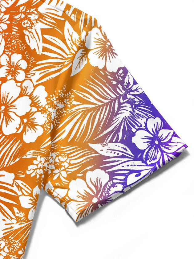 men's Hawaiian shirt close-up short sleeve