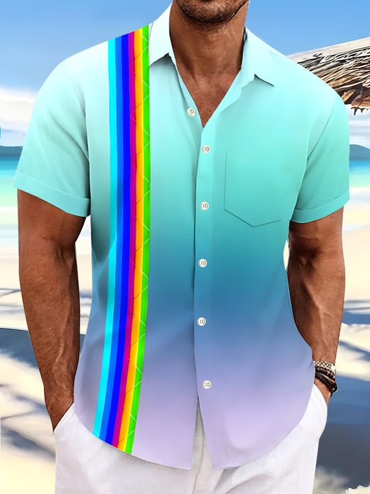 men's tie dye shirt front view