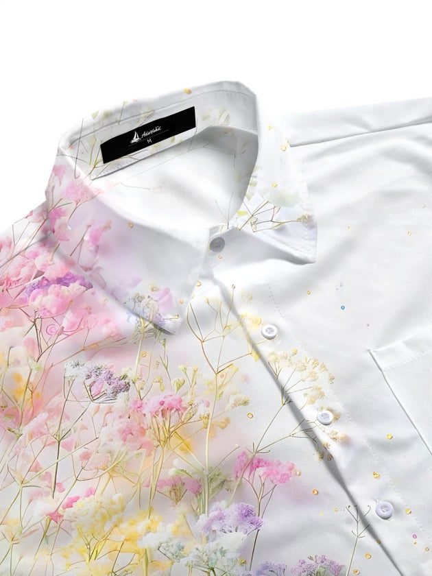 men's botanical shirt side view