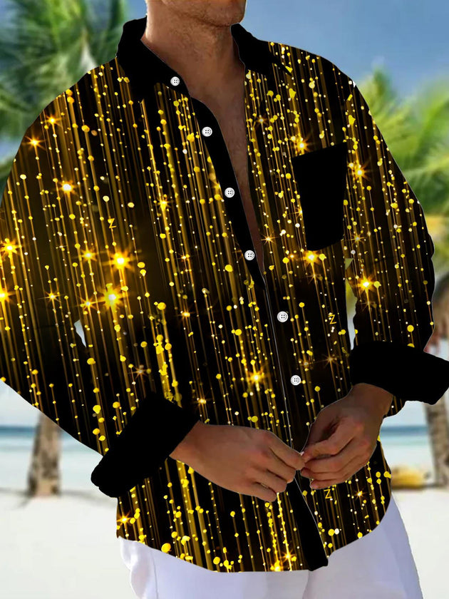 men's Christmas shirt front view holiday party