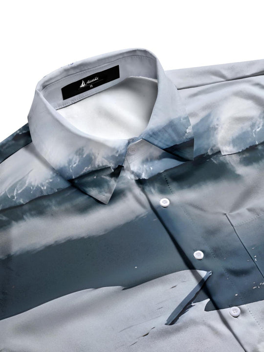 men's short sleeve shirt side view
