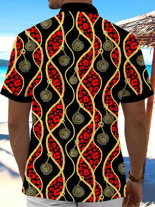 men's vintage print shirt back view