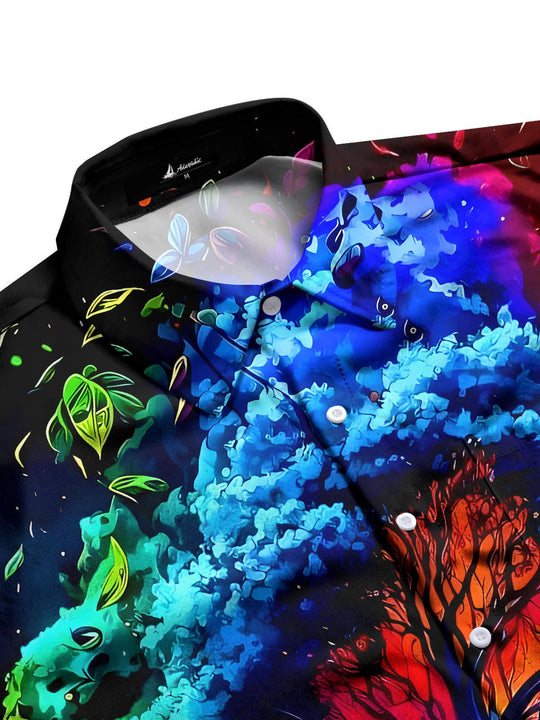 men's short sleeve shirt side view