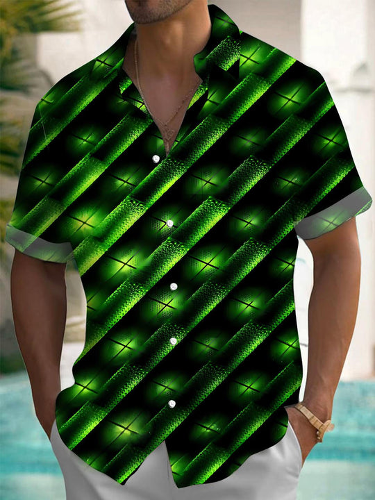 Men's pocket short sleeve shirt front view
