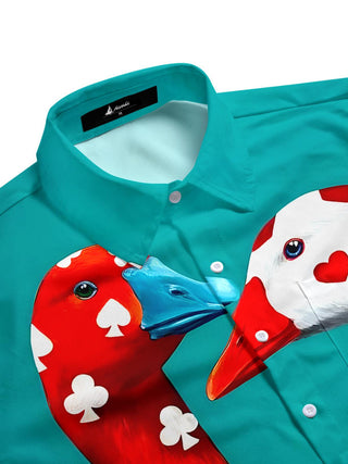 men's short sleeve shirt side view