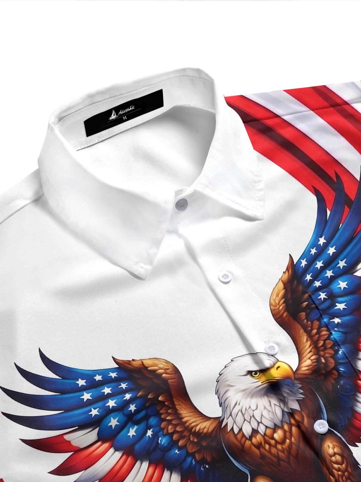 men's American eagle shirt side view