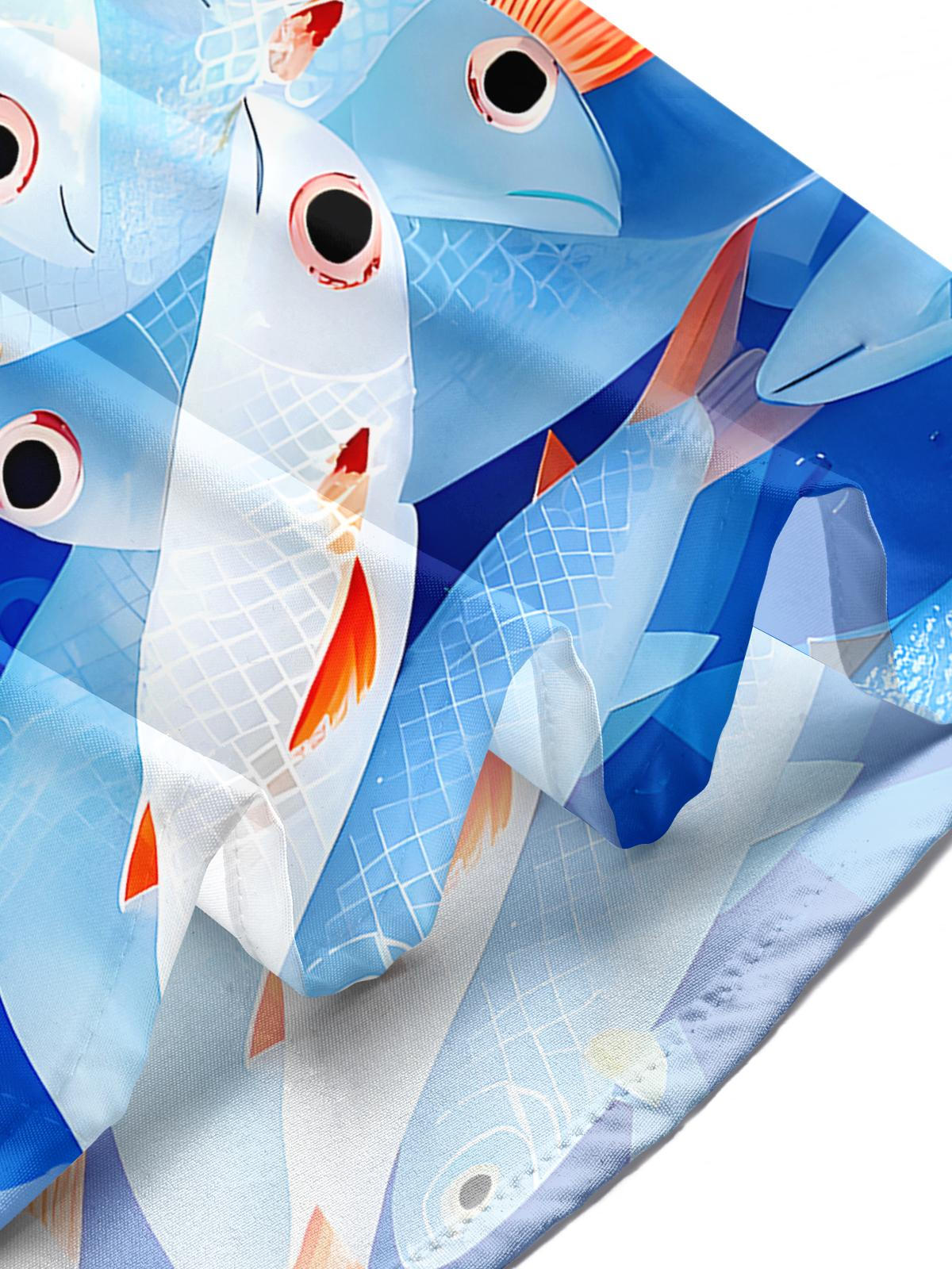 Hawaiian Fish Men's Pocket Short Sleeve Shirts