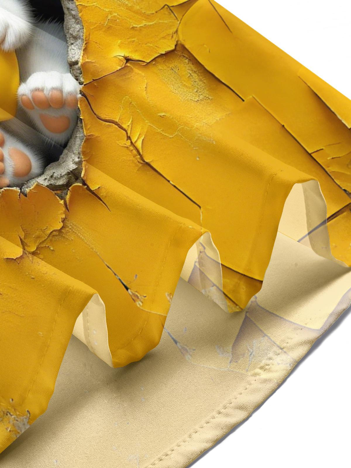 Rabbit Print Men's Pocket Short Sleeve Shirts