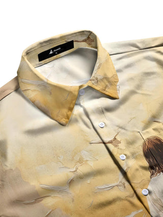 men's short sleeve shirt side view
