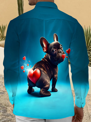 men's ombre effect shirt back view