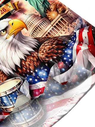 men's American flag print shirt Independence Day