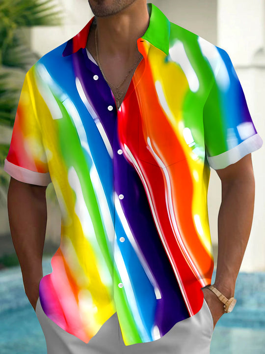 men's tie dye shirt front view