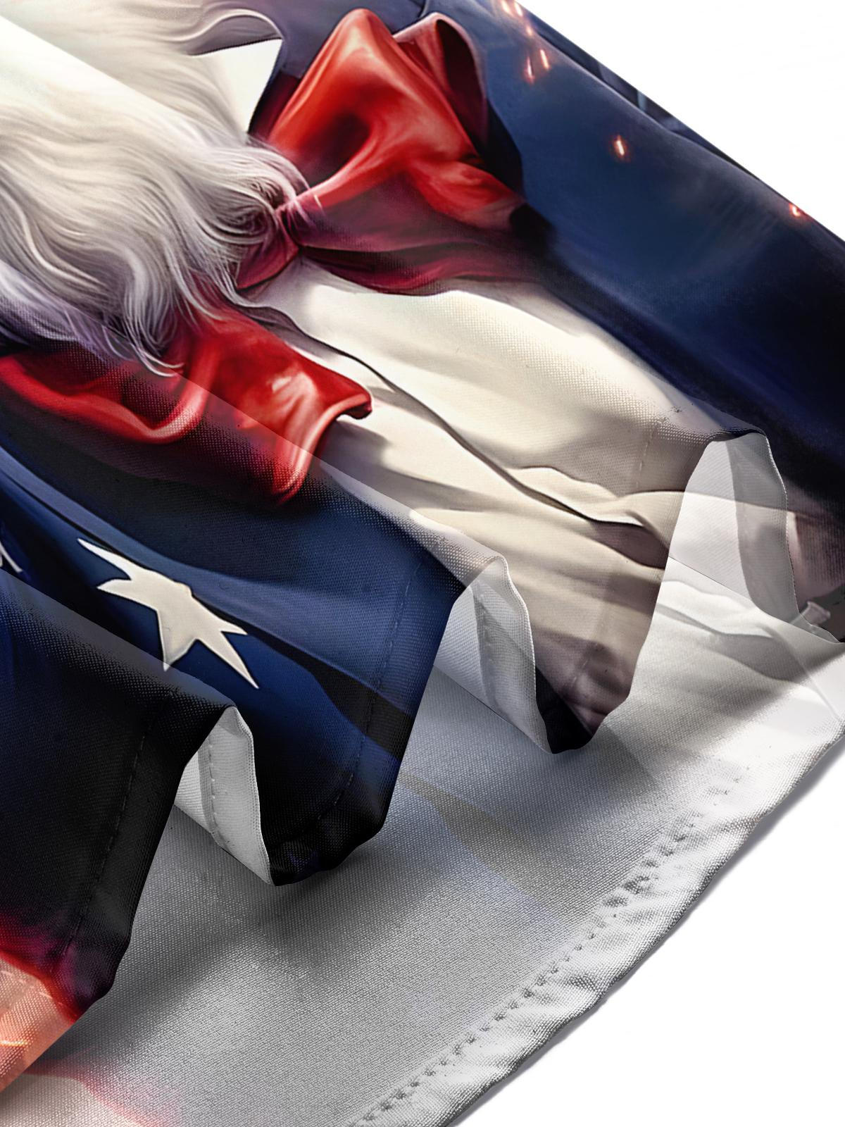 men's American flag print shirt Independence Day