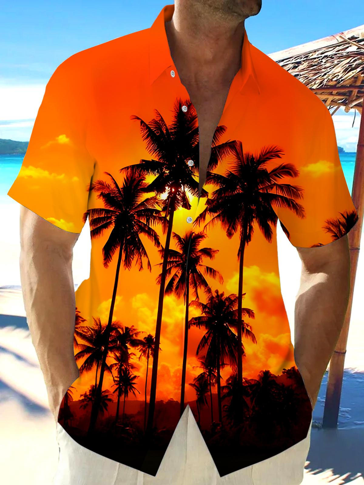 Hawaiian Men's Pocket Short Sleeve Shirts