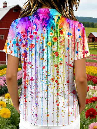 women's tye dye shirt back view