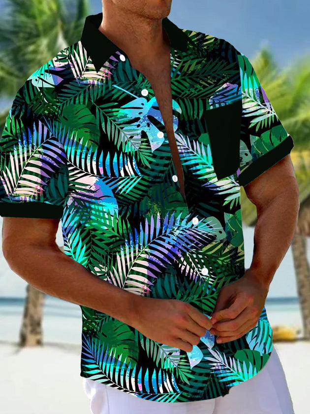 men's patterned sweater shirt front view