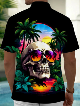 men's aloha shirt back view