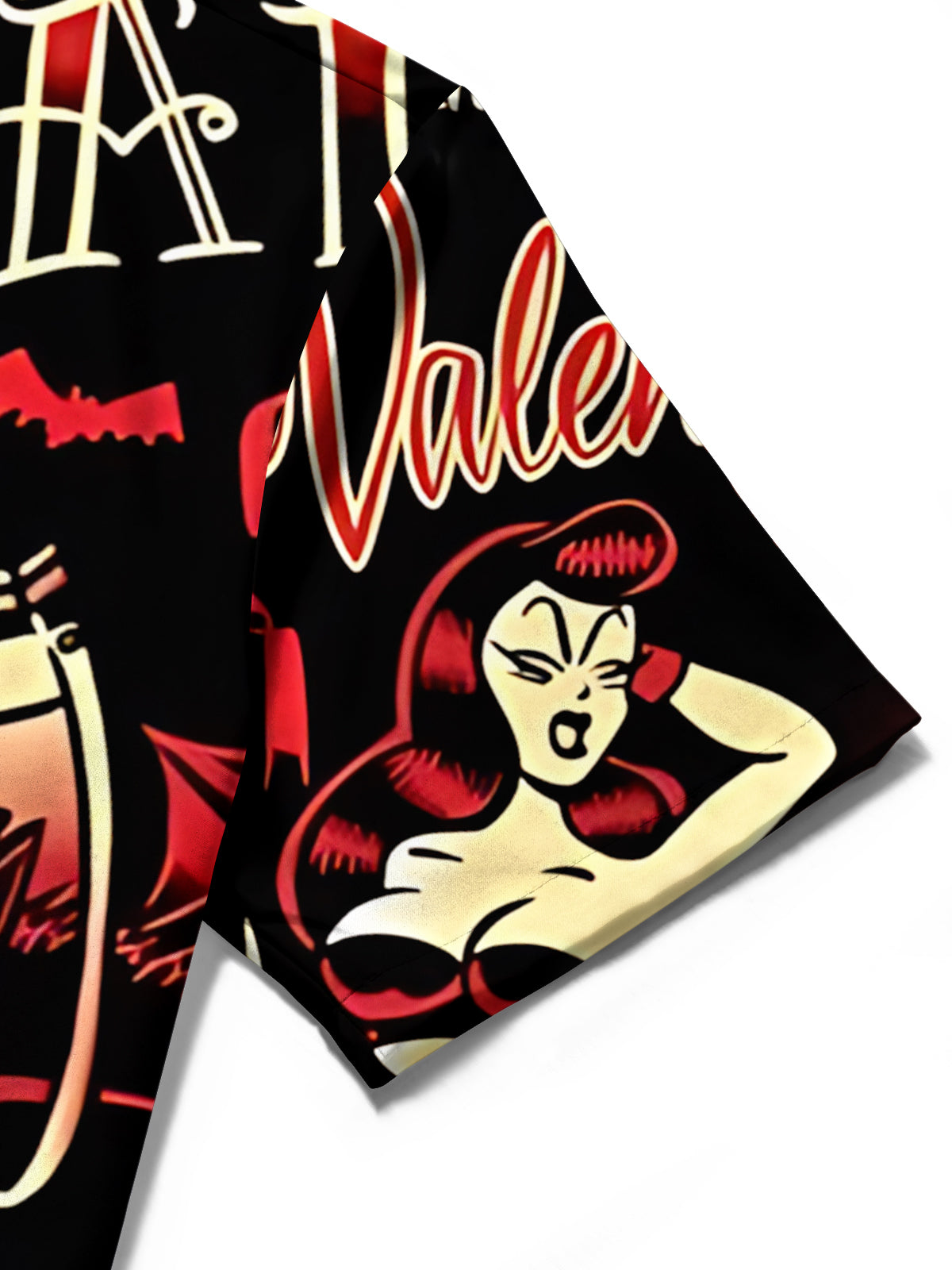 Rock Skull Print Men's Pocket Short Sleeve Shirts