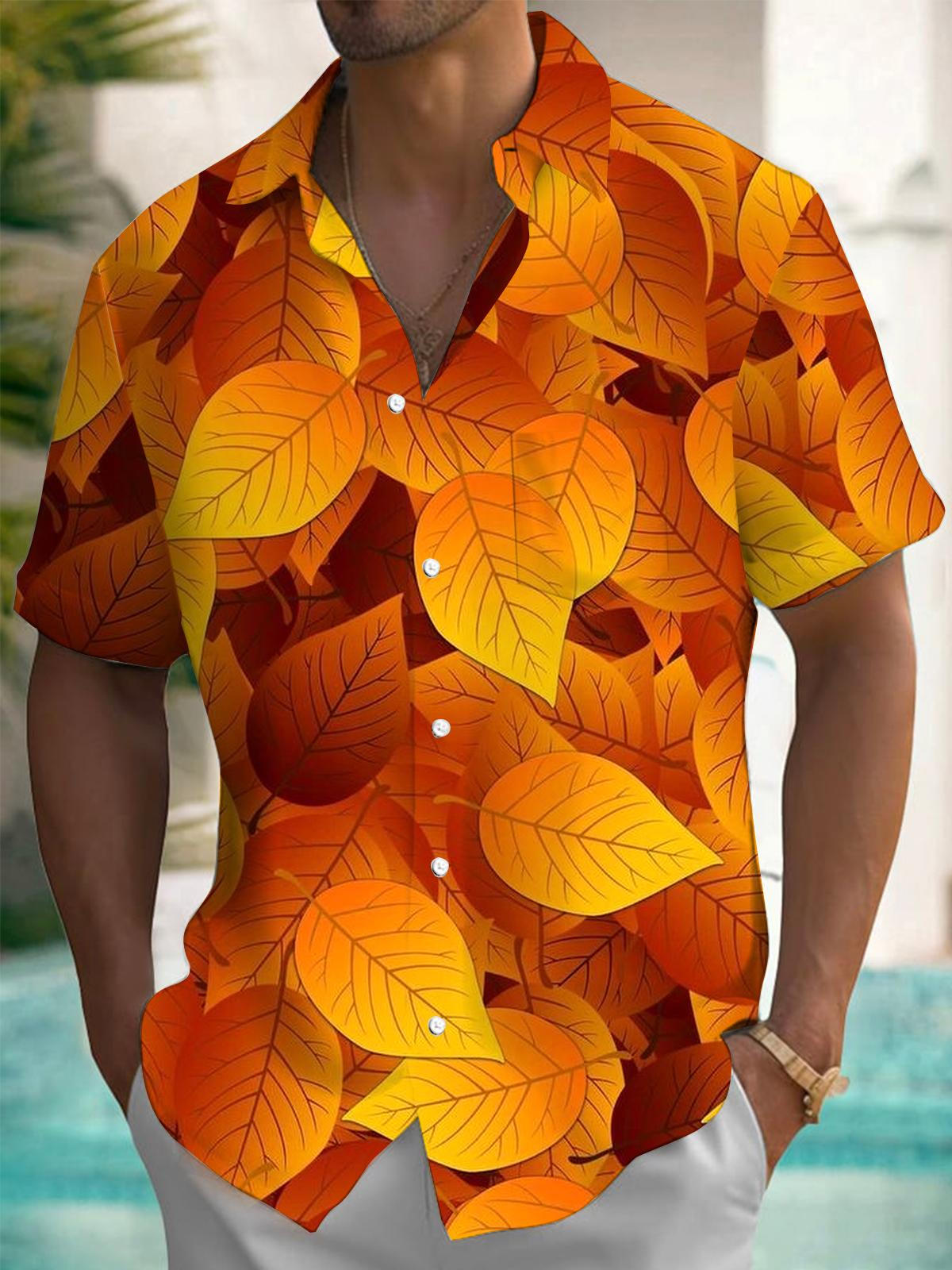 Leaf Men's Pocket Short Sleeve Shirts