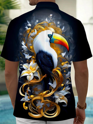 men's tropical shirt side view