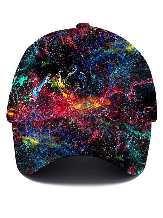 men's abstract print shirt front view