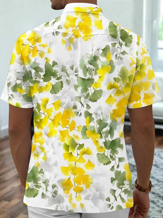 men's aloha shirt back view