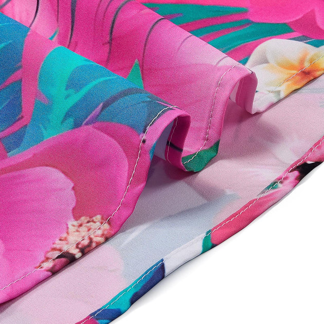 Mens Hawaiian Shirt Flower Print Casual Shirts Short Sleeve Beach Vacation Clothes for Travel Vacation Summer Beach here