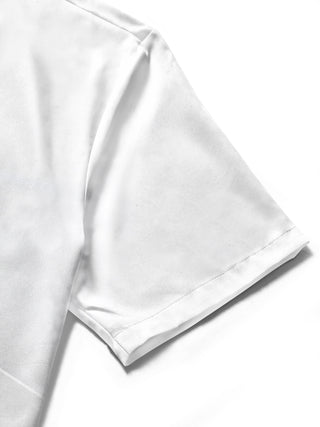 men's printed shirt close-up short sleeve