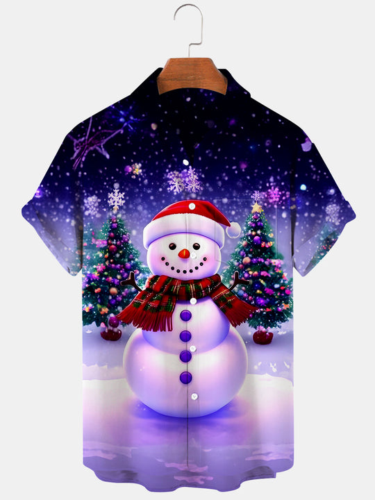 men's Christmas shirt front view holiday party