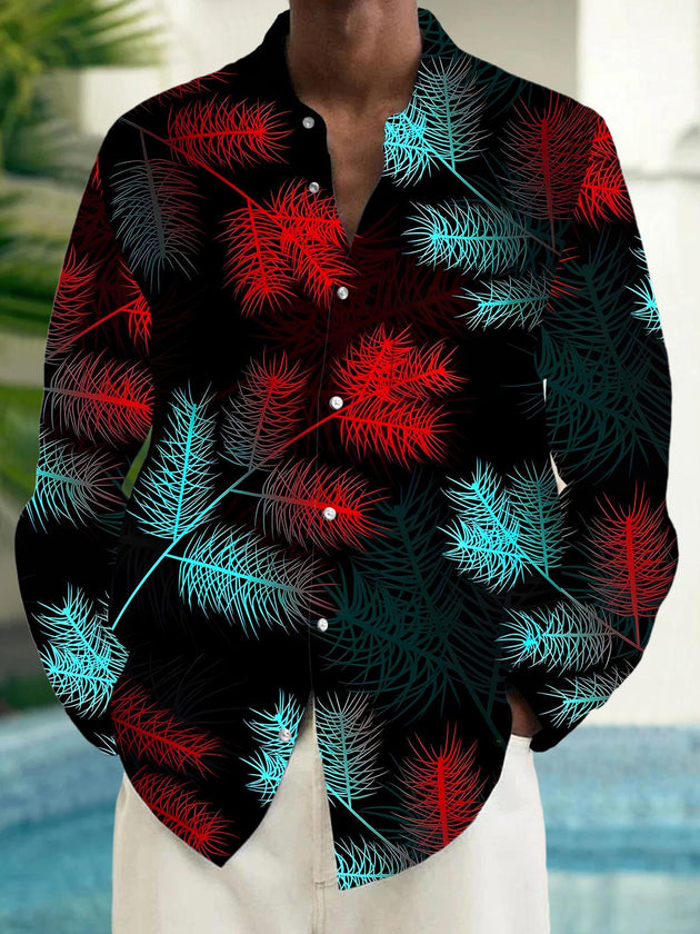 men's Christmas shirt front view holiday party