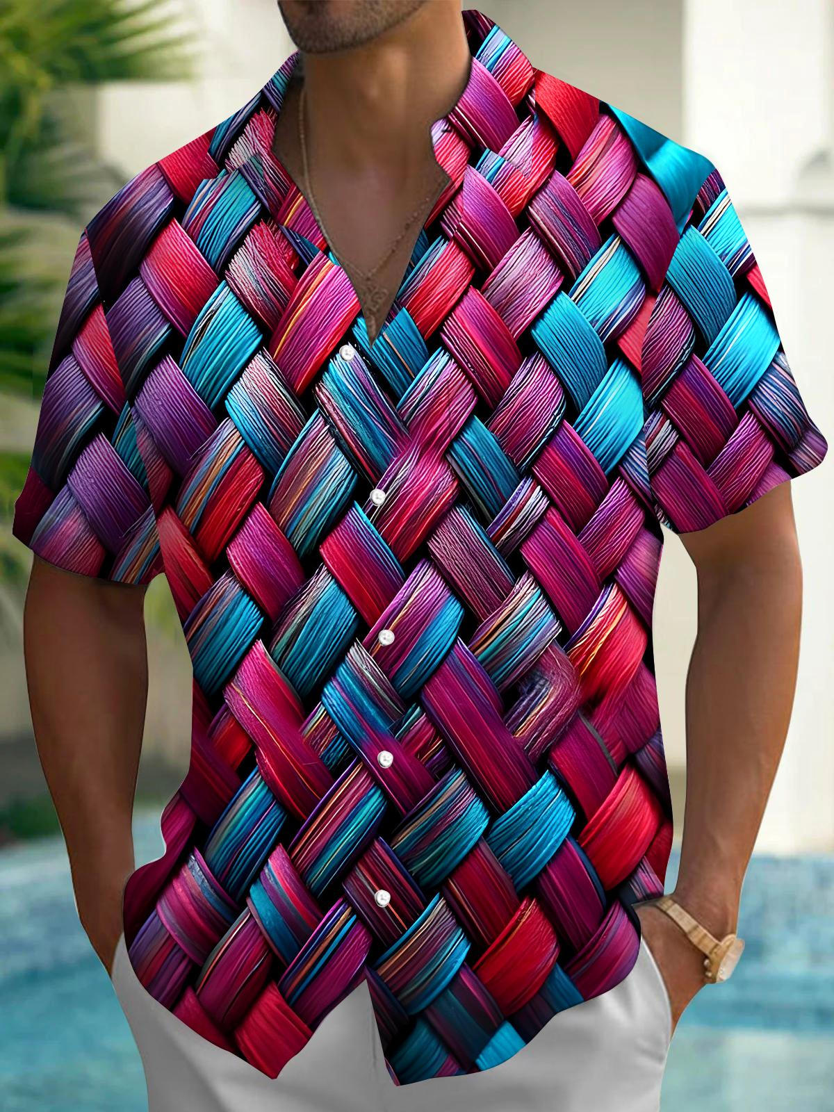 Rope Men's Pocket Short Sleeve Shirts