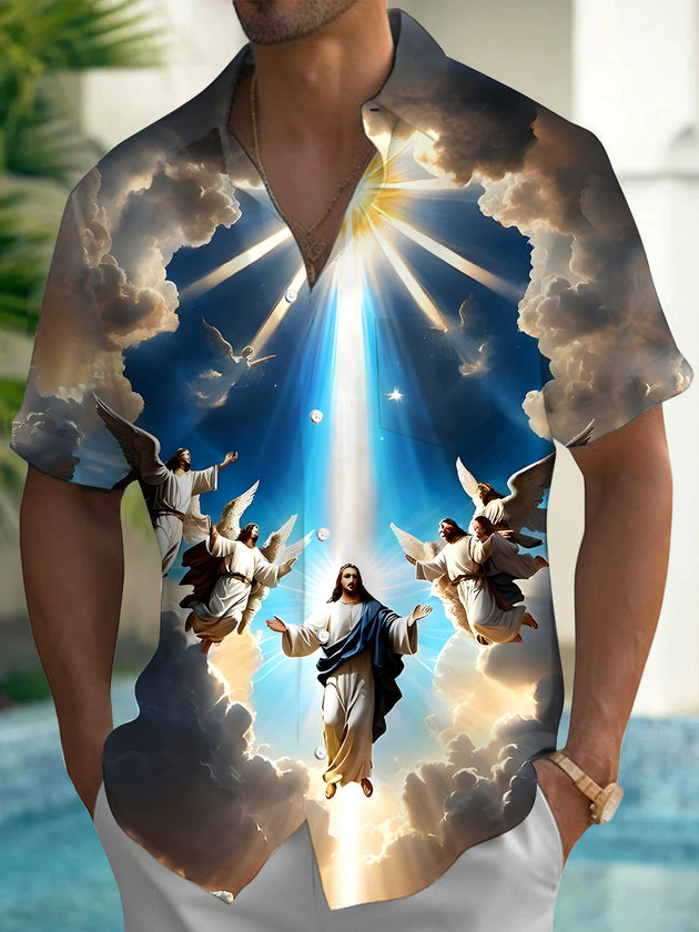 men's shirt front view
