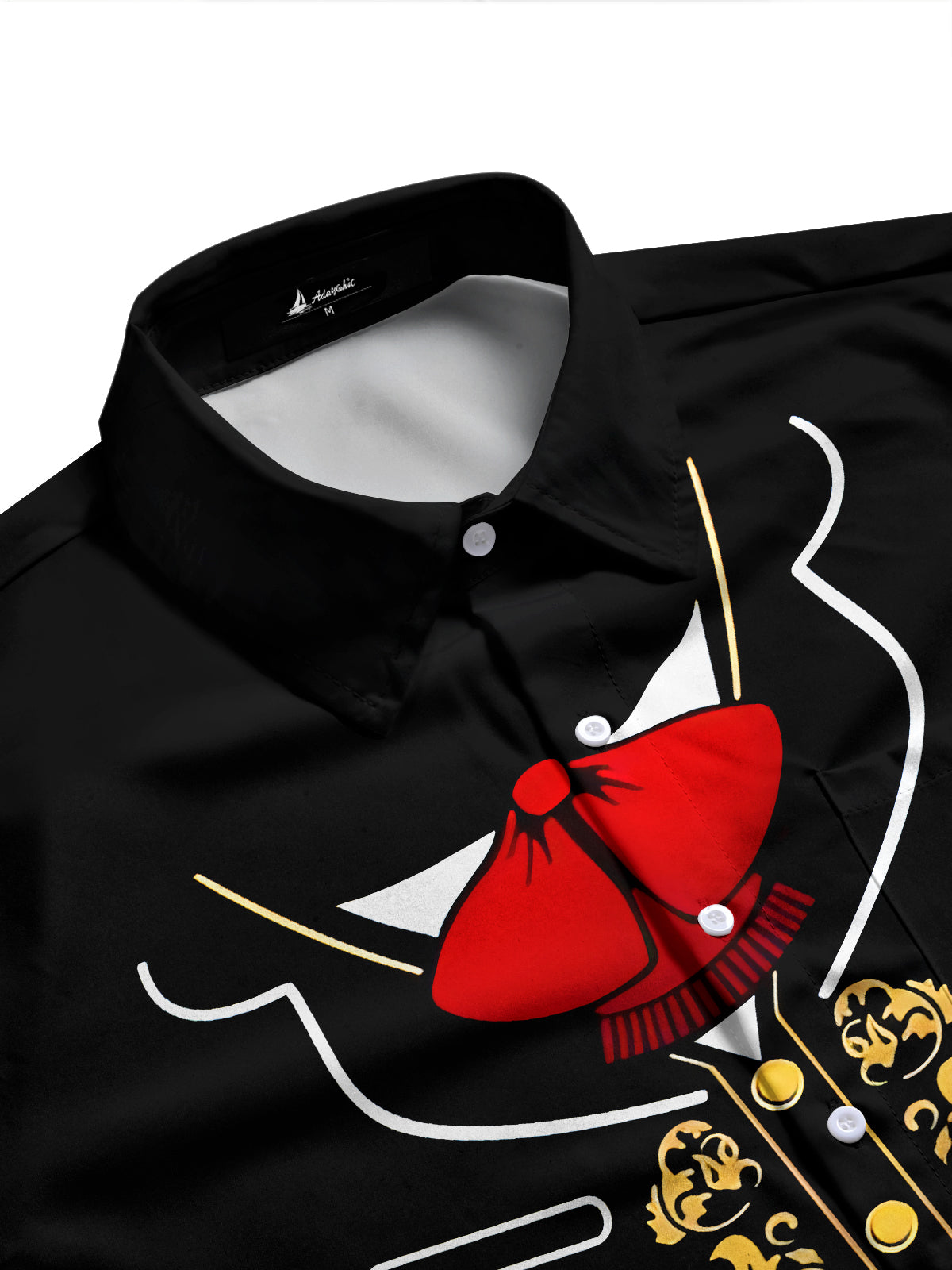 Fun Gentleman Collar Structure Men's Pocket Long Sleeve Shirts